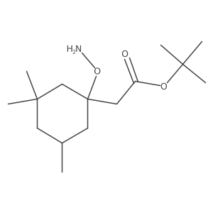 Tert-butyl 2-[1-(aminooxy)-3,3,5-trimethylcyclohexyl]acetate结构式