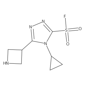 5-(azetidin-3-yl)-4-cyclopropyl-4H-1,2,4-triazole-3-sulfonyl fluoride结构式