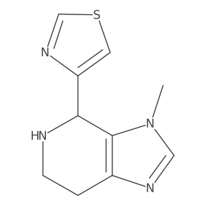 4-{3-methyl-3H,4H,5H,6H,7H-imidazo[4,5-c]pyridin-4-yl}-1,3-thiazole结构式