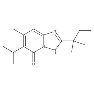 7-Methyl-2-(2-methylbutan-2-yl)-6-(propan-2-yl)-[1,2,4]triazolo[1,5-a]pyridin-5-ol结构式