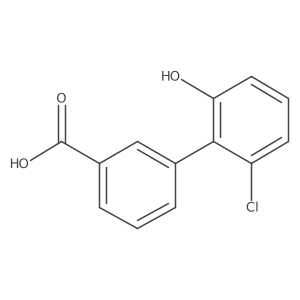 3-(2-Chloro-6-hydroxyphenyl)benzoic acid结构式