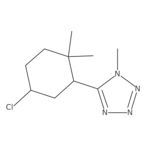 5-(5-chloro-2,2-dimethylcyclohexyl)-1-methyl-1H-1,2,3,4-tetrazole Structure