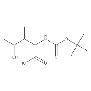 2-{[(Tert-butoxy)carbonyl]amino}-4-hydroxy-3-methylpentanoic acid Structure