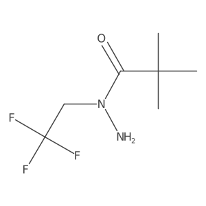 2,2-dimethyl-N-(2,2,2-trifluoroethyl)propanehydrazide结构式