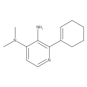 2-(cyclohex-1-en-1-yl)-N4,N4-dimethylpyridine-3,4-diamine结构式