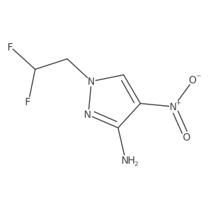 1-(2,2-Difluoroethyl)-4-nitro-1H-pyrazol-3-amine Structure