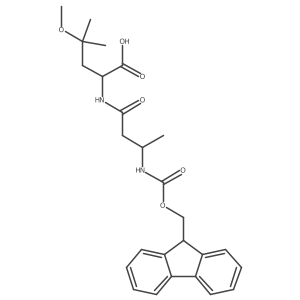 2-[3-({[(9H-fluoren-9-yl)methoxy]carbonyl}amino)butanamido]-4-methoxy-4-methylpentanoic acid Structure