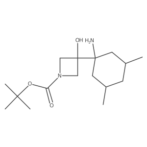 Tert-butyl 3-(1-amino-3,5-dimethylcyclohexyl)-3-hydroxyazetidine-1-carboxylate Structure