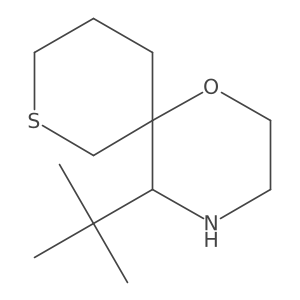 5-Tert-butyl-1-oxa-8-thia-4-azaspiro[5.5]undecane Structure