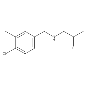[(4-Chloro-3-methylphenyl)methyl](2-fluoropropyl)amine Structure