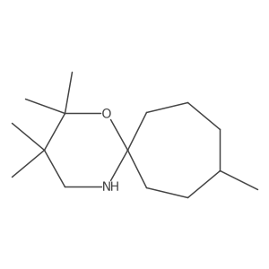 2,2,3,3,9-Pentamethyl-1-oxa-5-azaspiro[5.6]dodecane结构式