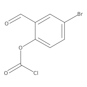 4-Bromo-2-formylphenyl chloroformate Structure