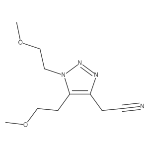 2-[bis(2-methoxyethyl)-1H-1,2,3-triazol-4-yl]acetonitrile结构式