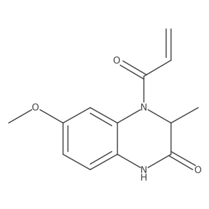 6-Methoxy-3-methyl-4-prop-2-enoyl-1,3-dihydroquinoxalin-2-one Structure