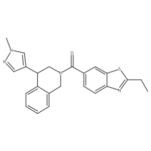 (2-ethylbenzo[d]thiazol-6-yl)(4-(1-methyl-1H-pyrazol-4-yl)-3,4-dihydroisoquinolin-2(1H)-yl)methanone Structure