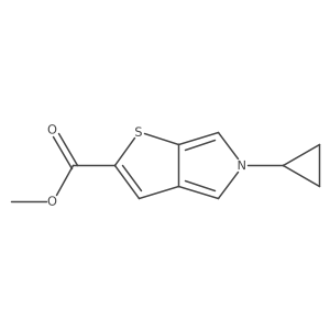 methyl 5-cyclopropyl-5H-thieno[2,3-c]pyrrole-2-carboxylate结构式