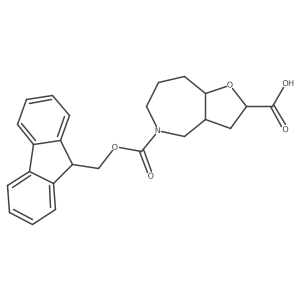 5-{[(9H-fluoren-9-yl)methoxy]carbonyl}-octahydro-2H-furo[3,2-c]azepine-2-carboxylic acid结构式