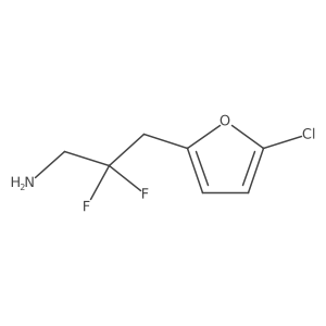 3-(5-Chlorofuran-2-yl)-2,2-difluoropropan-1-amine结构式