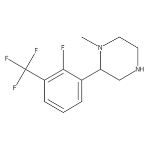 2-[2-Fluoro-3-(trifluoromethyl)phenyl]-1-methylpiperazine结构式