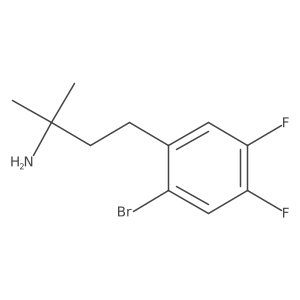 4-(2-Bromo-4,5-difluorophenyl)-2-methylbutan-2-amine Structure