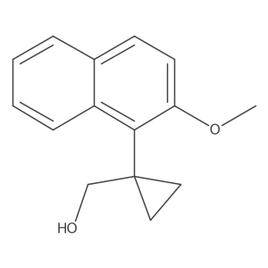 [1-(2-Methoxynaphthalen-1-yl)cyclopropyl]methanol Structure