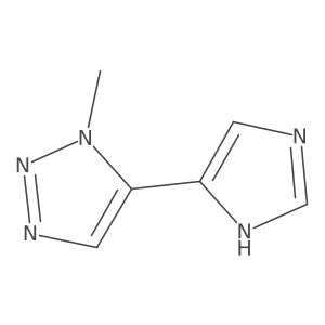 5-(1H-imidazol-4-yl)-1-methyl-1H-1,2,3-triazole结构式