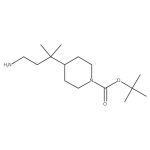 Tert-butyl 4-(4-amino-2-methylbutan-2-yl)piperidine-1-carboxylate Structure