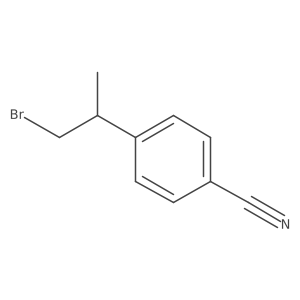 4-(1-Bromopropan-2-yl)benzonitrile Structure