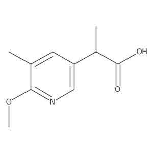 2-(6-Methoxy-5-methylpyridin-3-yl)propanoic acid结构式