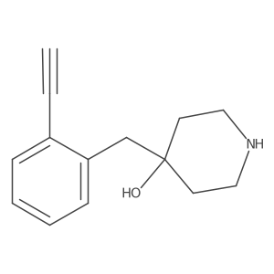 4-[(2-Ethynylphenyl)methyl]piperidin-4-ol Structure