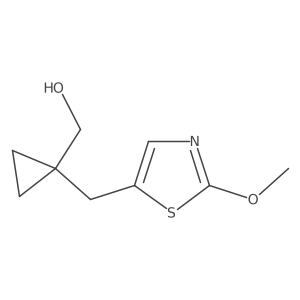 {1-[(2-Methoxy-1,3-thiazol-5-yl)methyl]cyclopropyl}methanol结构式