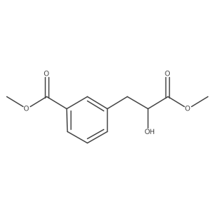 Methyl 3-(2-hydroxy-3-methoxy-3-oxopropyl)benzoate结构式