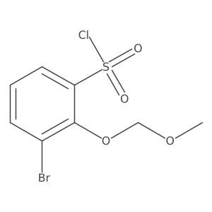 3-Bromo-2-(methoxymethoxy)benzene-1-sulfonyl chloride结构式