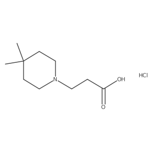 3-(4,4-Dimethylpiperidin-1-yl)propanoic acid hydrochloride Structure