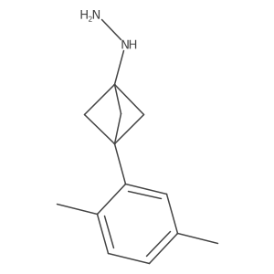 [3-(2,5-Dimethylphenyl)-1-bicyclo[1.1.1]pentanyl]hydrazine Structure