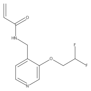 N-{[3-(2,2-difluoroethoxy)pyridin-4-yl]methyl}prop-2-enamide结构式
