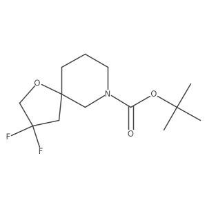 tert-Butyl 3,3-difluoro-1-oxa-7-azaspiro[4.5]decane-7-carboxylate结构式