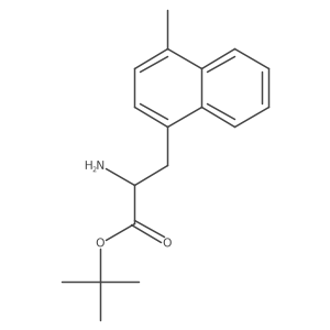 tert-butyl (2S)-2-amino-3-(4-methylnaphthalen-1-yl)propanoate Structure