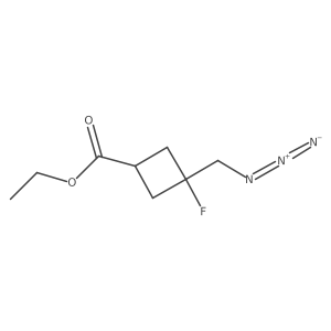 Ethyl 3-(azidomethyl)-3-fluorocyclobutane-1-carboxylate Structure