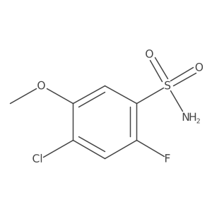 4-Chloro-2-fluoro-5-methoxybenzene-1-sulfonamide Structure