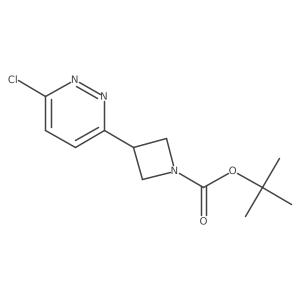Tert-butyl 3-(6-chloropyridazin-3-yl)azetidine-1-carboxylate结构式