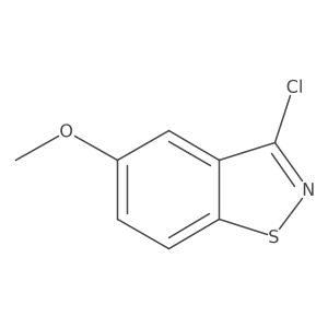3-Chloro-5-methoxy-1,2-benzothiazole结构式