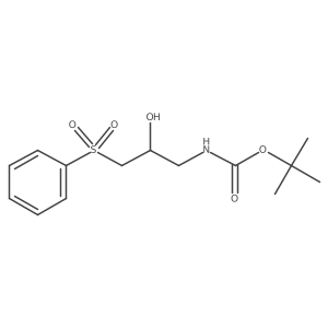 tert-butyl N-[3-(benzenesulfonyl)-2-hydroxypropyl]carbamate结构式
