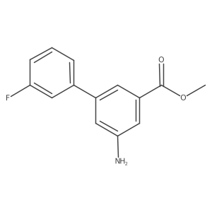 5-Amino-3'-fluoro-biphenyl-3-carboxylic acid methyl ester Structure