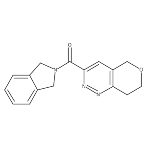 2-{5H,7H,8H-pyrano[4,3-c]pyridazine-3-carbonyl}-2,3-dihydro-1H-isoindole Structure