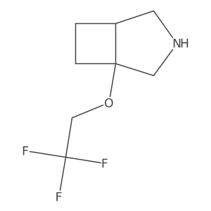 1-(2,2,2-Trifluoroethoxy)-3-azabicyclo[3.2.0]heptane Structure