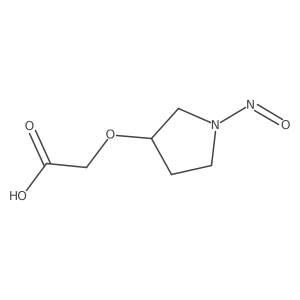 2-[(1-Nitrosopyrrolidin-3-yl)oxy]acetic acid结构式