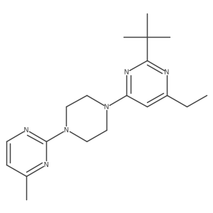 2-Tert-butyl-4-ethyl-6-[4-(4-methylpyrimidin-2-yl)piperazin-1-yl]pyrimidine结构式