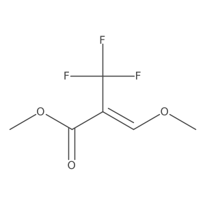 Methyl 3-methoxy-2-(trifluoromethyl)acrylate结构式