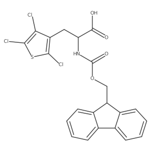 2-({[(9H-fluoren-9-yl)methoxy]carbonyl}amino)-3-(2,4,5-trichlorothiophen-3-yl)propanoic acid结构式